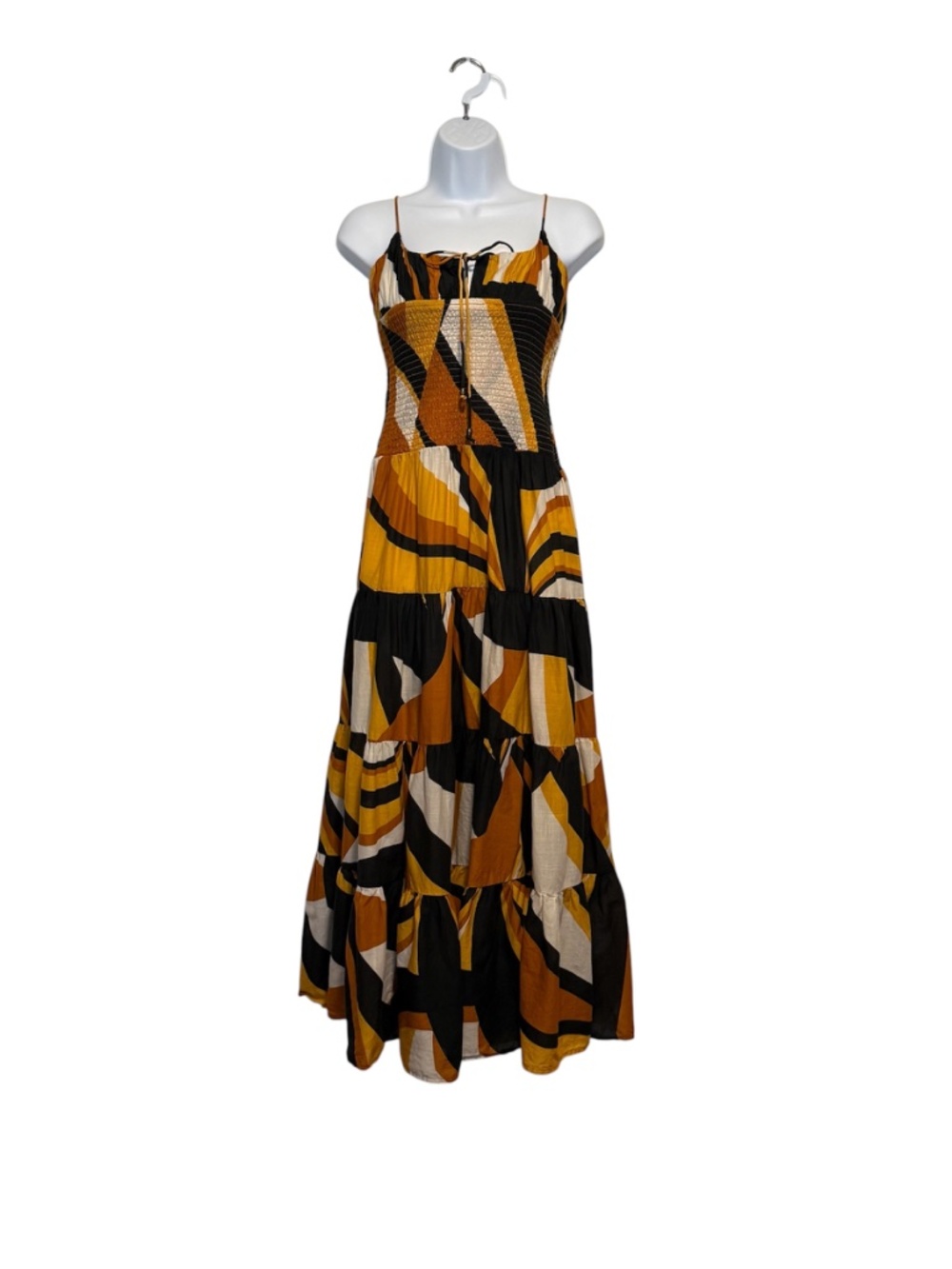 Anthropologie the Josephine Smocked Drop Waist Maxi Dress Size XS - Picture 2 of 13